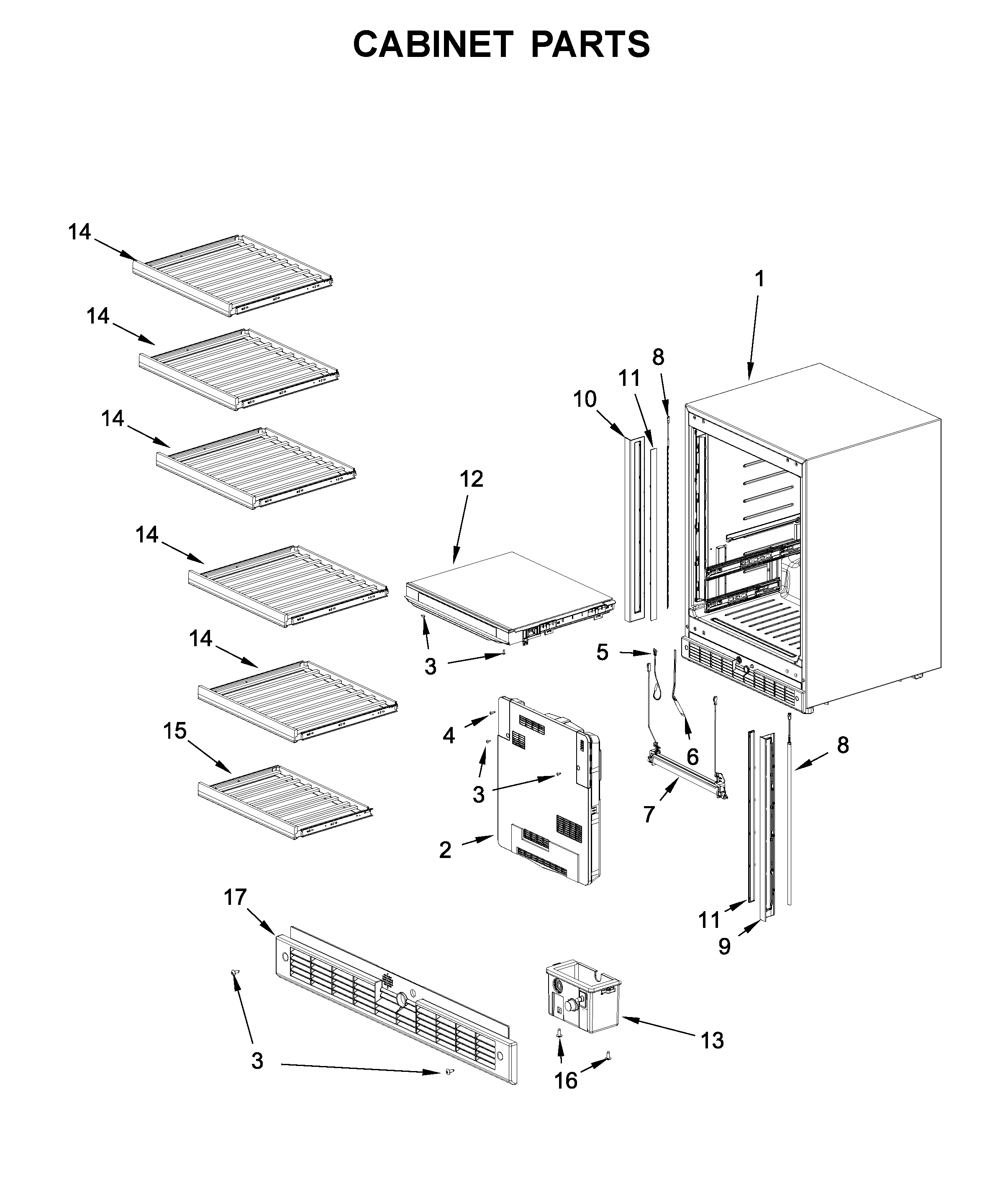 Cabinet parts