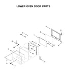 Lower oven door parts