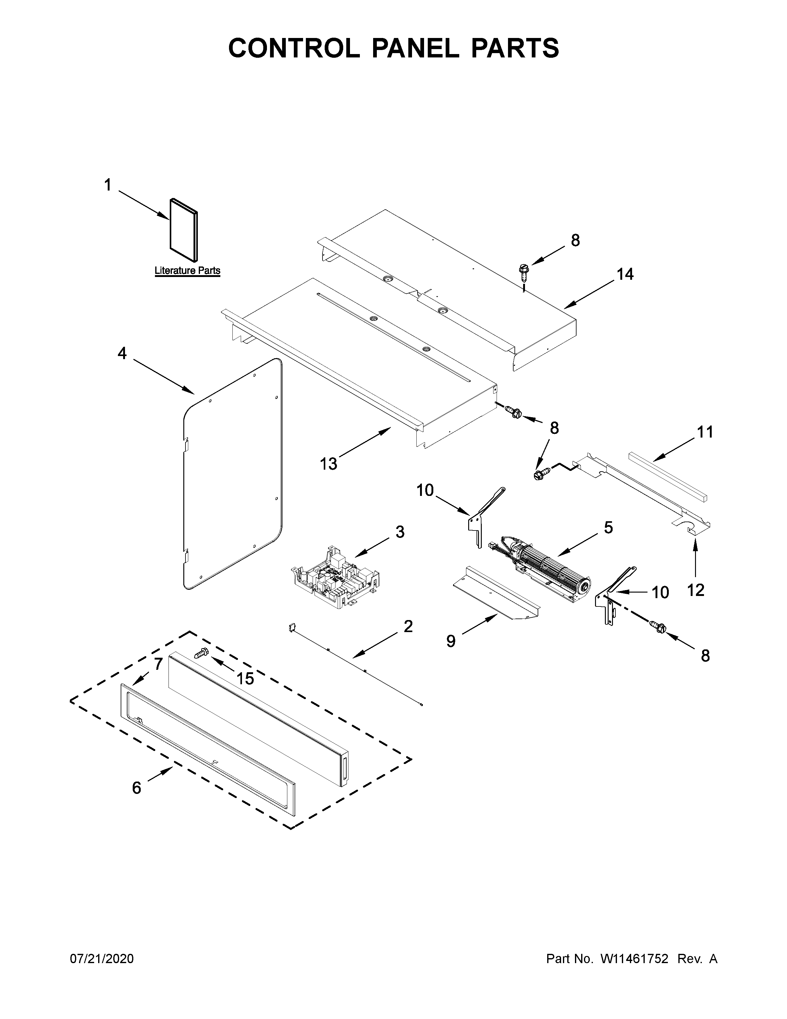 Control panel parts