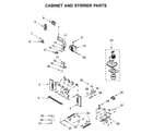 Whirlpool WOC75EC7HV04 cabinet and stirrer parts diagram