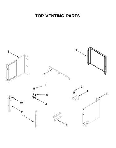 Top venting parts