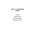 Whirlpool WOC75EC7HV04 optional parts (not included) diagram