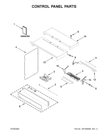 Control panel parts