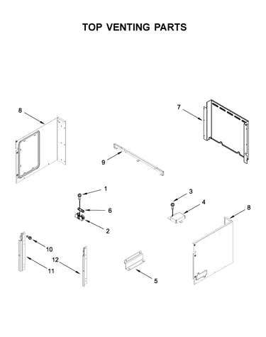 Top venting parts