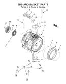 Tub and basket parts