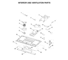Whirlpool WML75011HZ7 interior and ventilation parts diagram