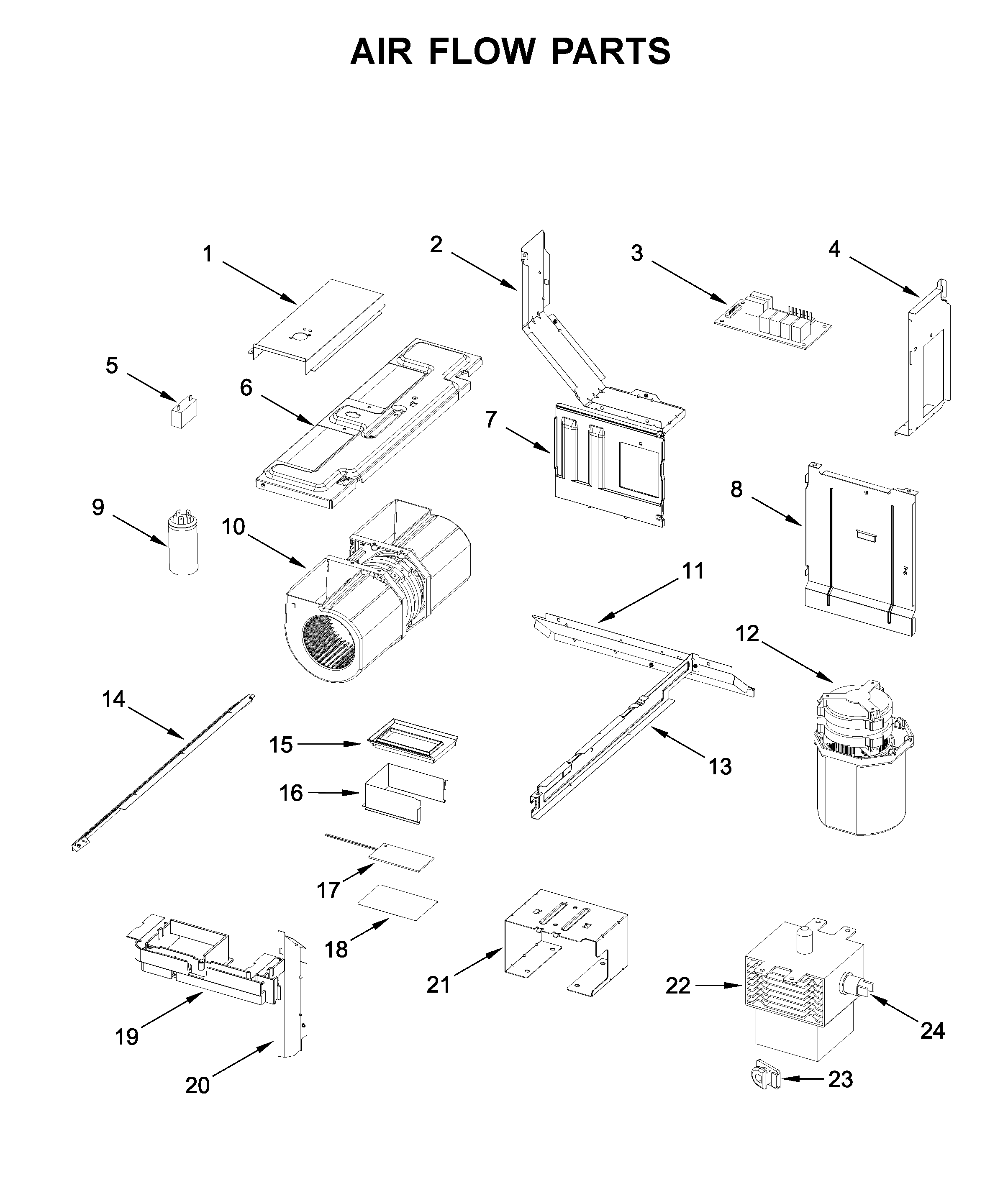 Air flow parts
