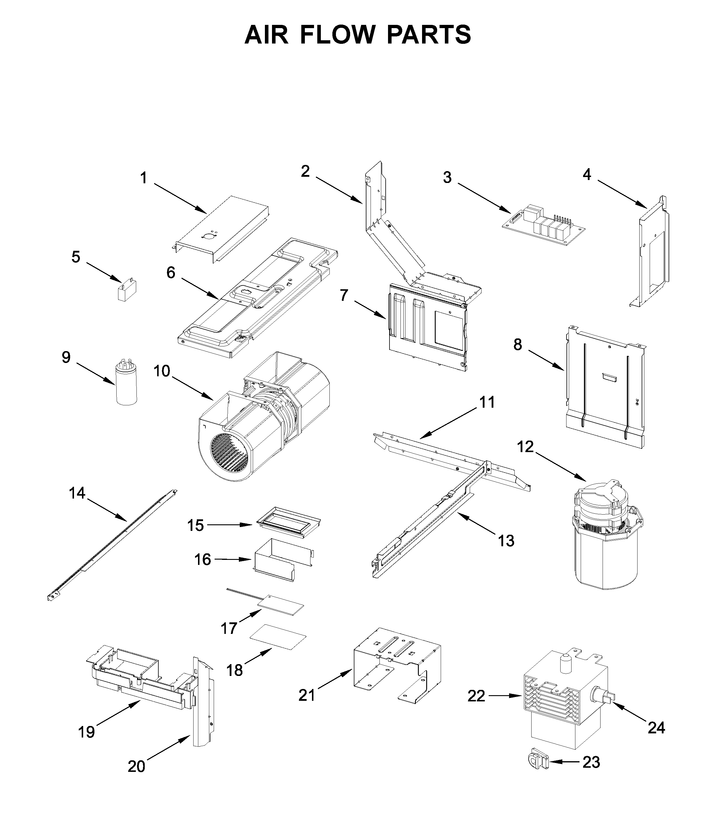 Air flow parts