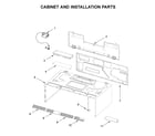 Whirlpool WML75011HN8 cabinet and installation parts diagram