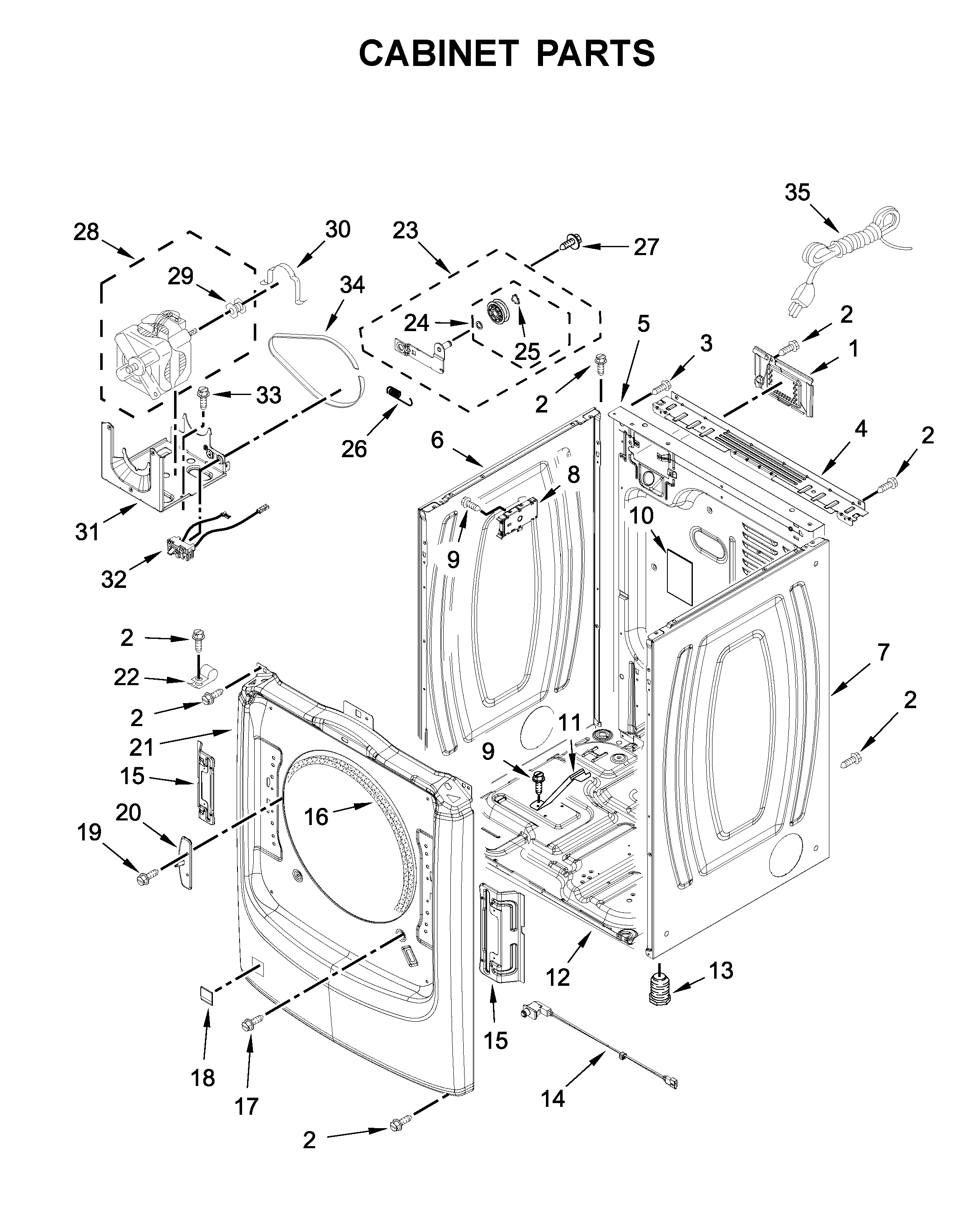 Cabinet parts