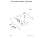 Whirlpool WET4027HW1 washer/dryer control panel parts diagram