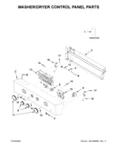 Washer/dryer control panel parts