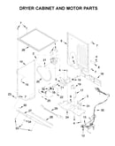 Dryer cabinet and motor parts
