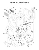 Dryer bulkhead parts