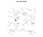 Whirlpool YWML75011HN8 air flow parts diagram