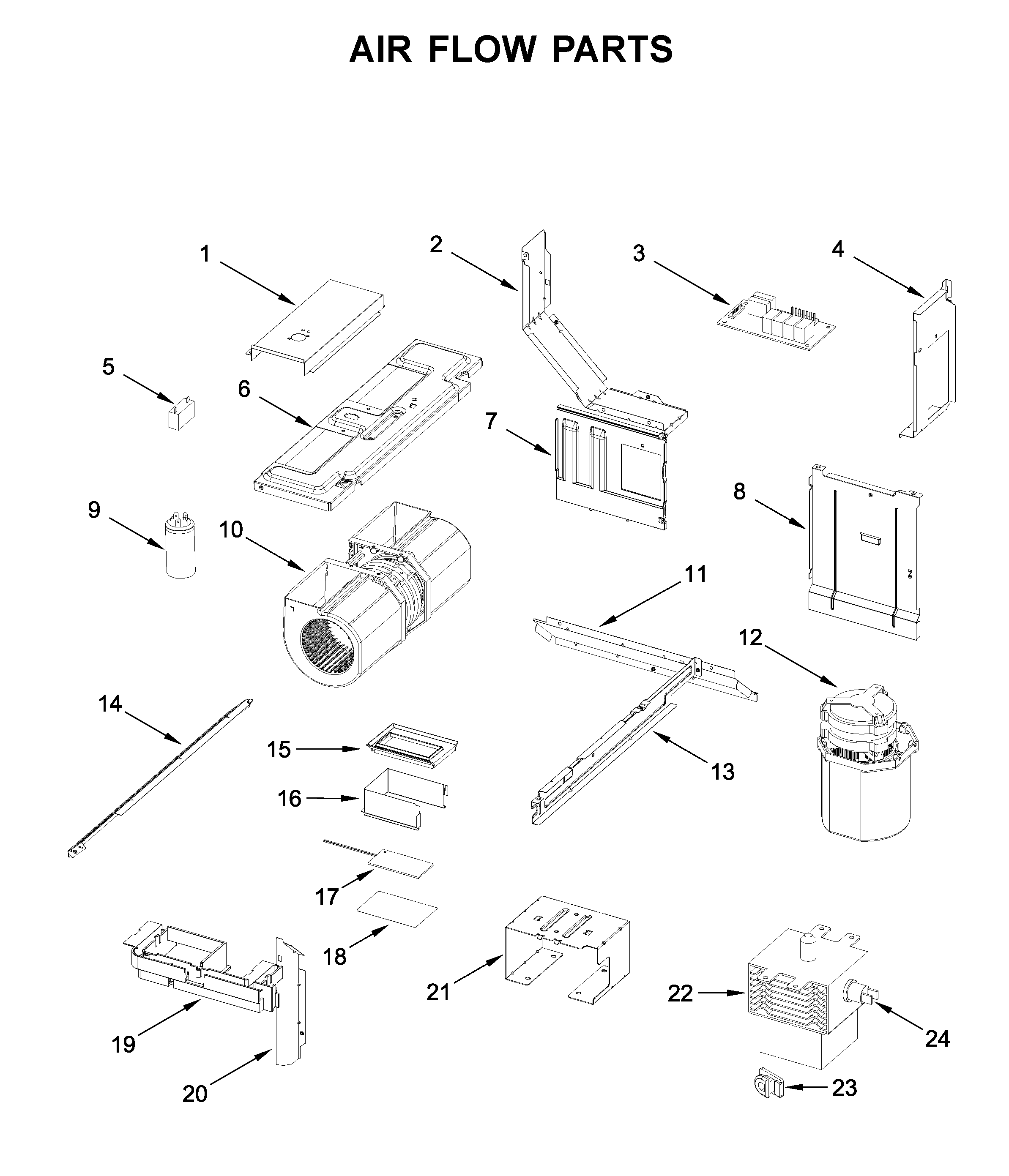Air flow parts