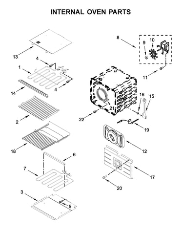 Internal oven parts