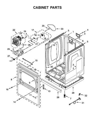 Cabinet parts