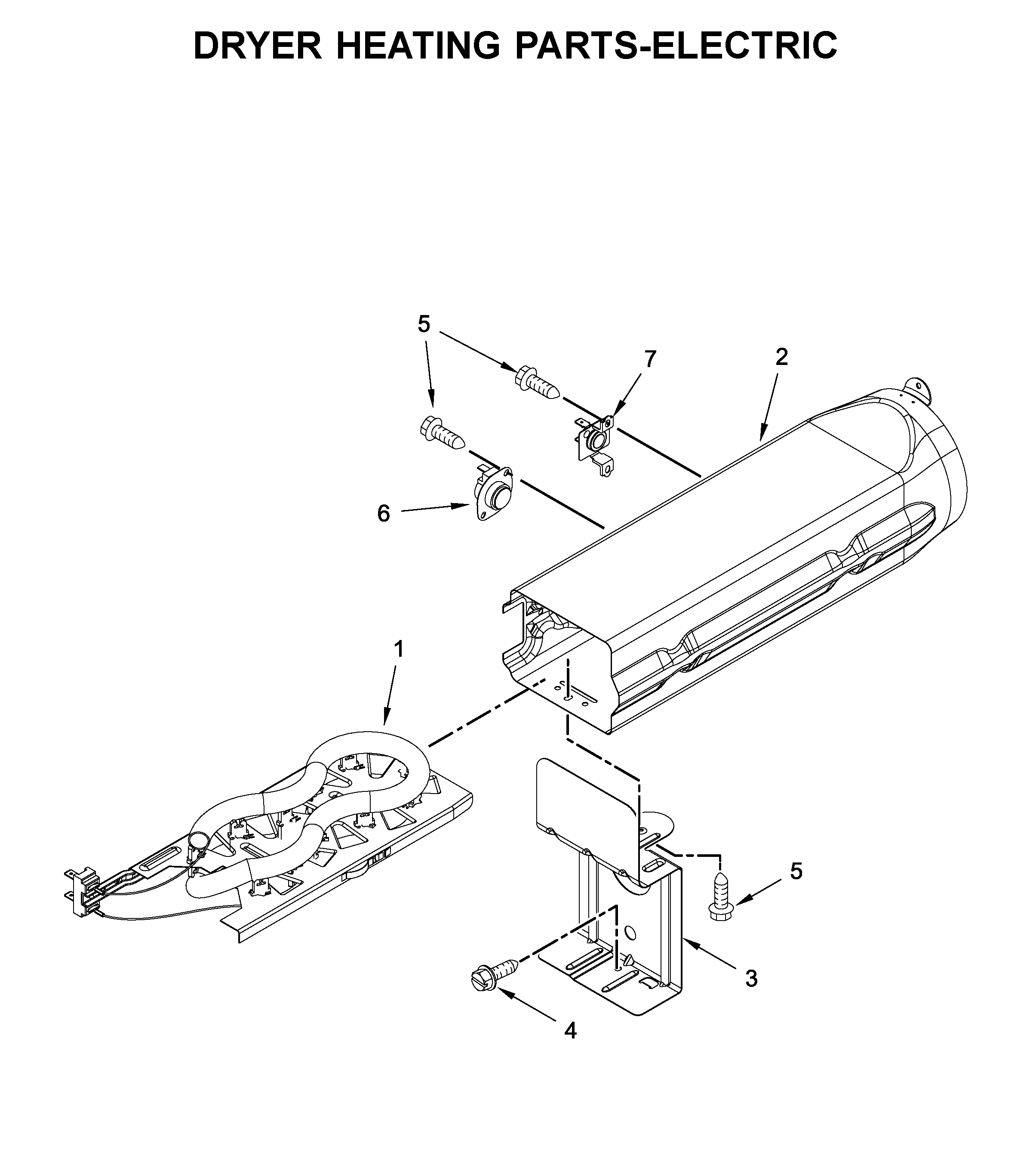 Dryer heating parts-electric