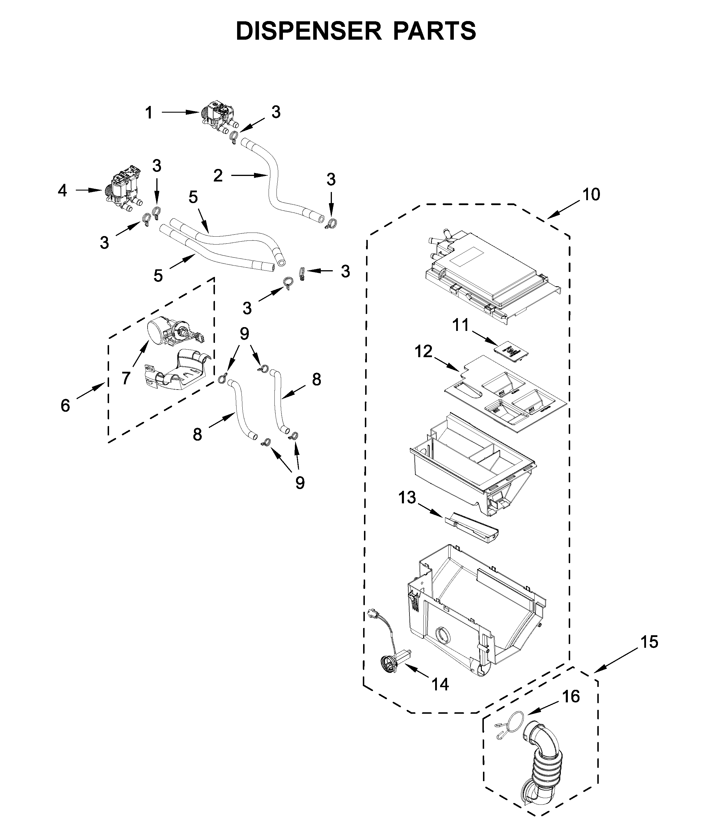 DISPENSER PARTS