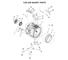 Maytag MHW8630HW3 tub and basket parts diagram