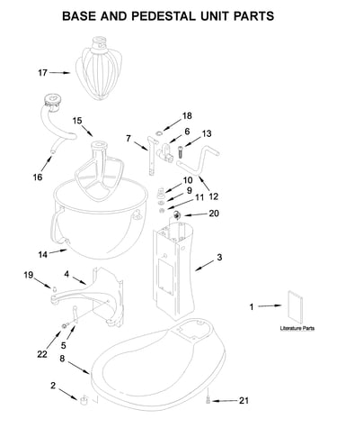 Base and pedestal unit parts