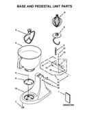 Base and pedestal unit parts