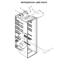 Whirlpool WRS322FNAW00 refrigerator liner parts diagram