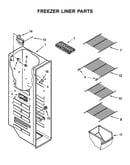 Freezer liner parts