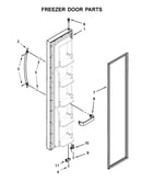 Freezer door parts