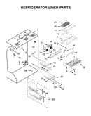 Refrigerator liner parts
