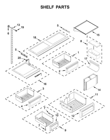 Shelf parts