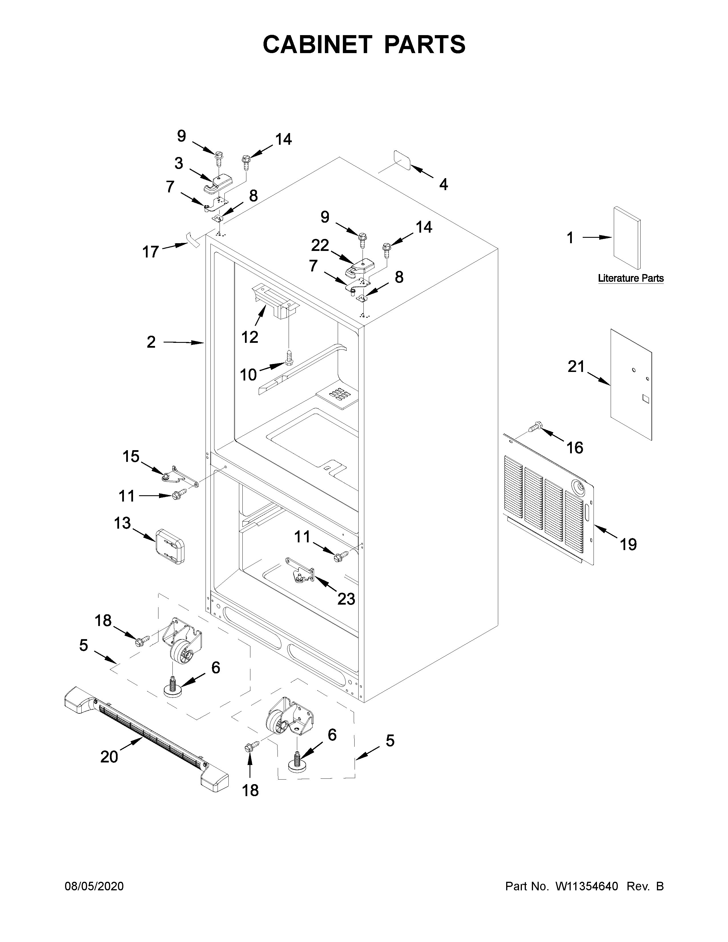 Cabinet parts