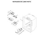 Whirlpool WRF532SNHW01 refrigerator liner parts diagram
