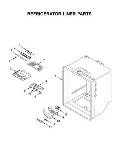 Refrigerator liner parts