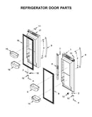 Refrigerator door parts