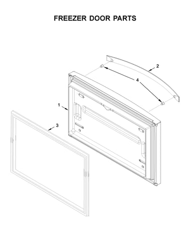 Freezer door parts