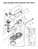 Case, gearing and planetary unit parts