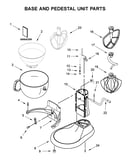 Base and pedestal unit parts