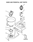 Base and pedestal unit parts