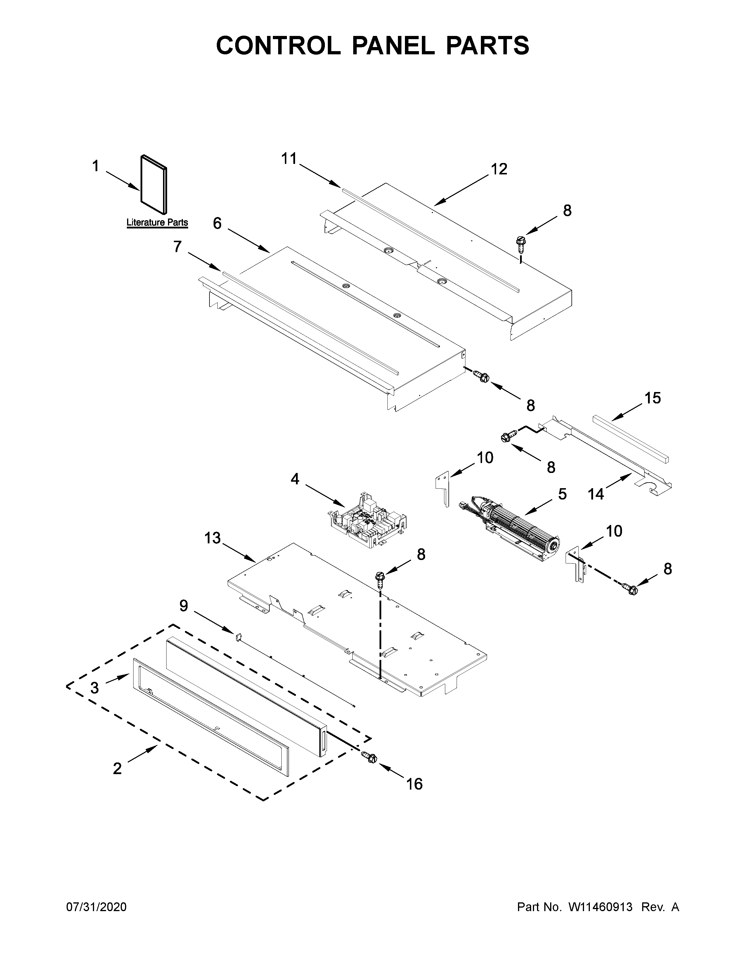 Control panel parts