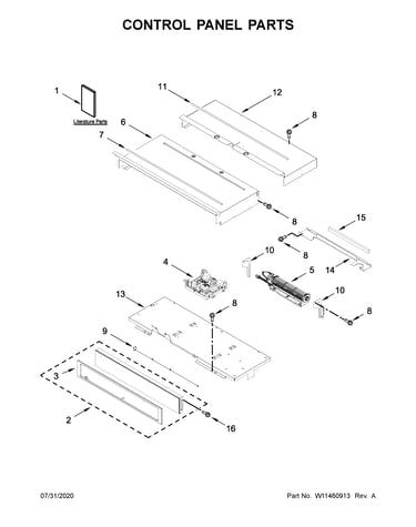 Control panel parts