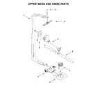 Whirlpool WDTA50SAKW0 upper wash and rinse parts diagram