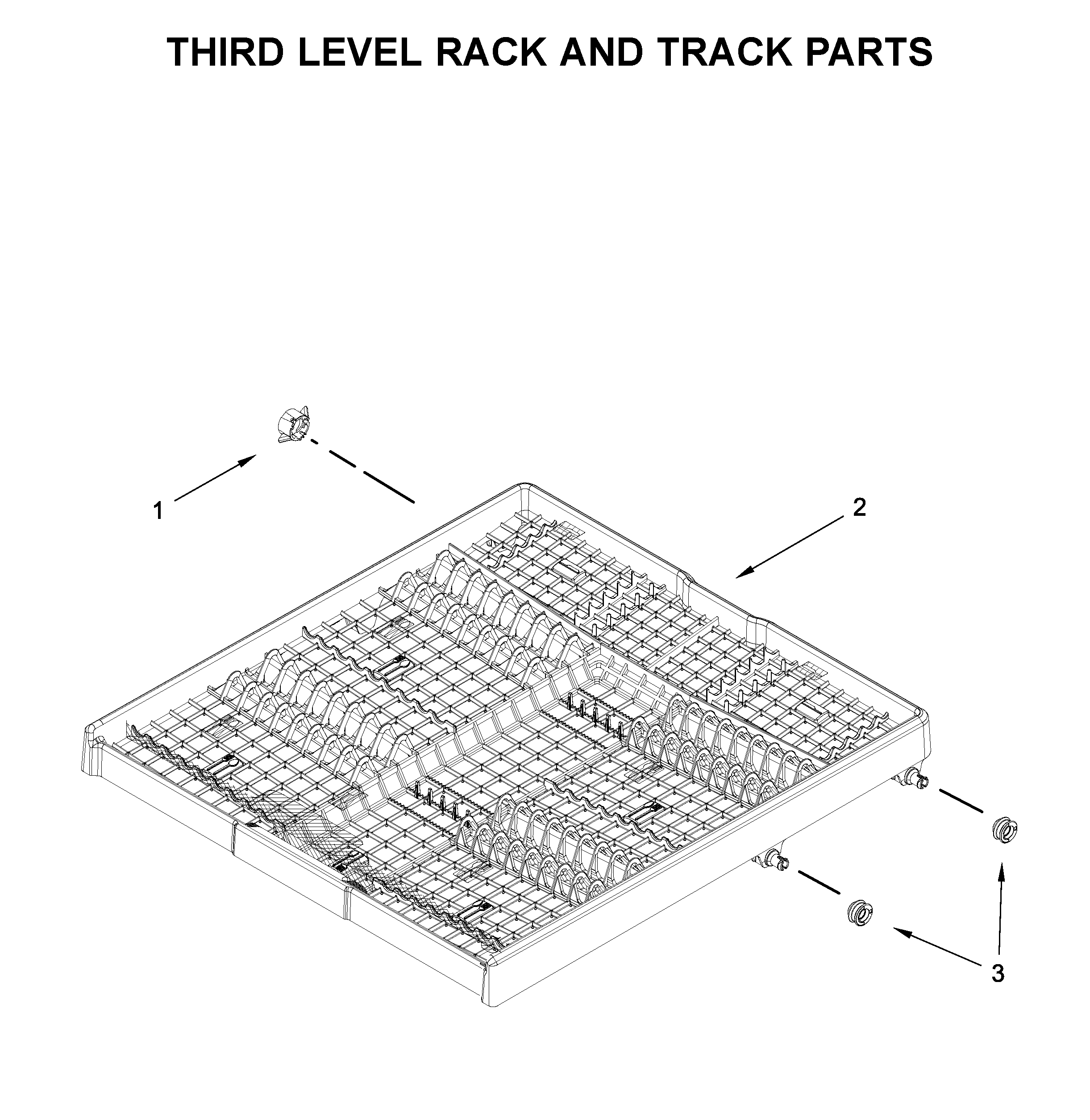 THIRD LEVEL RACK AND TRACK PARTS