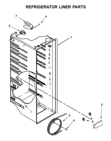 Refrigerator liner parts
