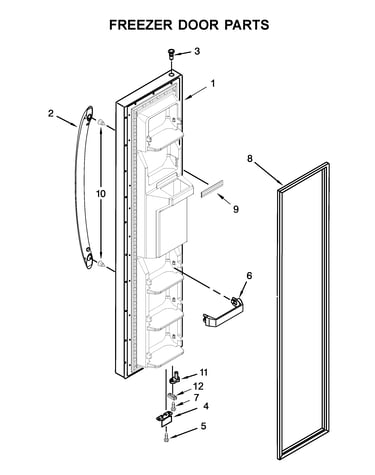 Freezer door parts