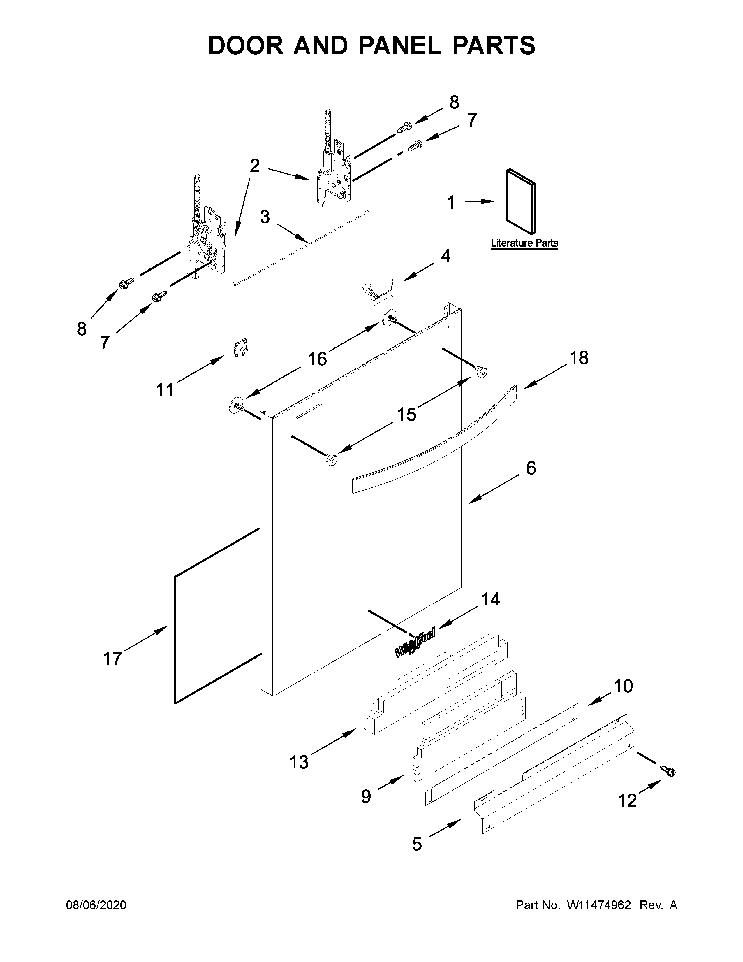 Door and panel parts