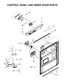 Control panel and inner door parts