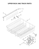 Upper rack and track parts