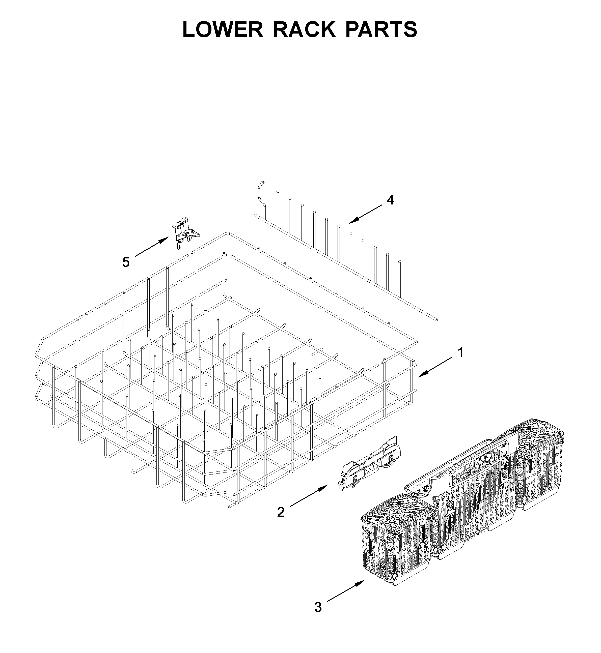 Lower rack parts
